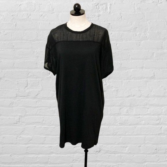 Raquel Allegra Football Tee Dress in Black NWT Size 0 - Picture 7 of 12